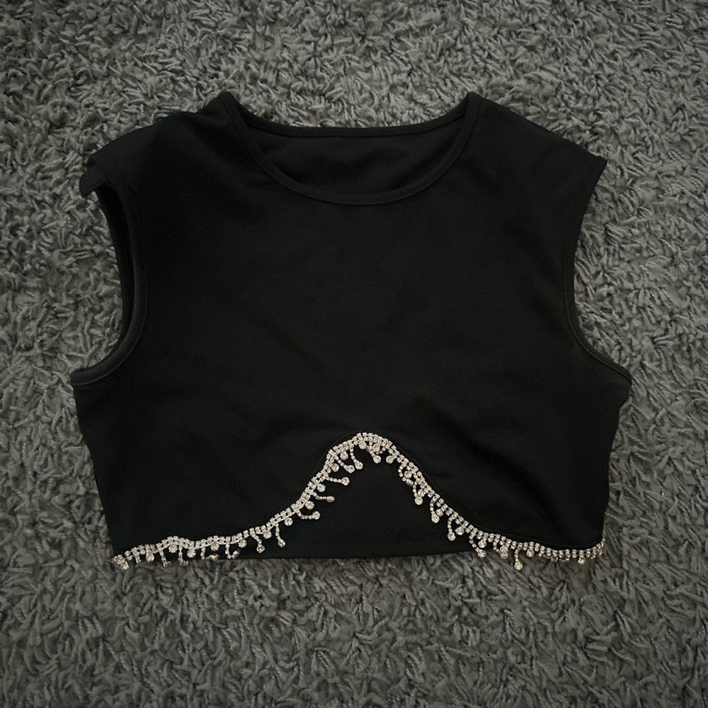 Rhinestone crop top!